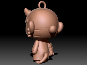 Hellboy keychain 3D-Druckmodell