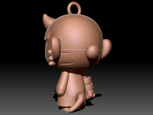 Hellboy keychain 3D Print Model