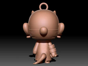 Hellboy keychain 3D Print Model