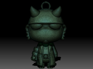 Hellboy keychain 3D-Druckmodell