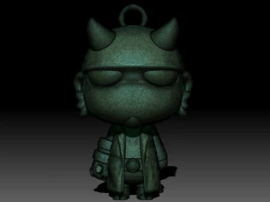 Hellboy keychain 3D Print Model