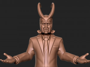 LOKI AVENGERS MCU TOM HIDDLESTON STATUE 3Dプリントモデル