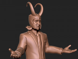 LOKI AVENGERS MCU TOM HIDDLESTON STATUE 3D Print Model