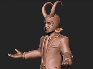 LOKI AVENGERS MCU TOM HIDDLESTON STATUE 3D Print Model