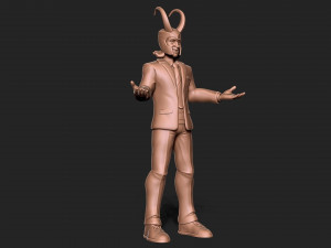 LOKI AVENGERS MCU TOM HIDDLESTON STATUE 3D Print Model
