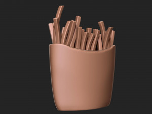 Angry french fries 3D-Druckmodell
