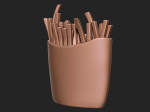 Angry french fries 3D-Druckmodell