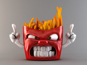 Angry french fries 3D Print Model