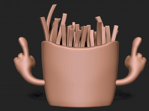 Angry french fries 3D 打印模型