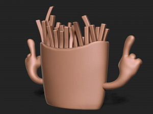Angry french fries 3D 打印模型