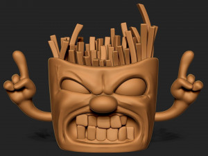 Angry french fries 3D 打印模型
