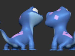Cartoon lizard 3D Print Model