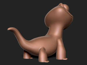 Cartoon lizard 3D Print Model