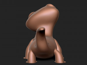 Cartoon lizard 3D Print Model