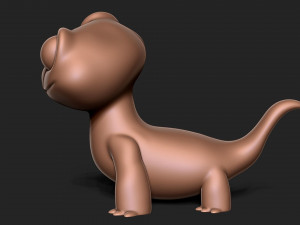 Cartoon lizard 3D Print Model