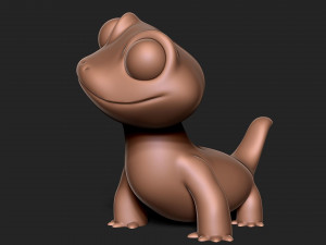 Cartoon lizard 3D Print Model