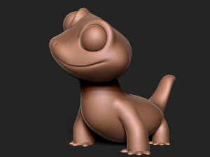 Cartoon lizard 3D Print Model