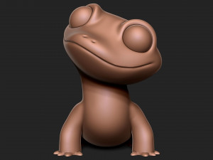 Cartoon lizard 3D Print Model