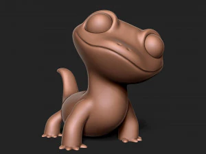 Cartoon lizard 3D Print Model