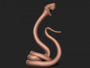 Snake 3D Print Model
