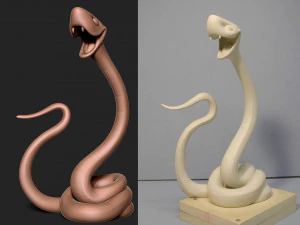 Snake 3D Print Model