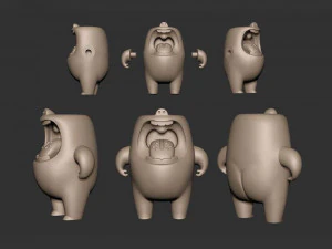Mallow bear 3D Print Model