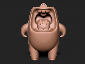 Mallow bear 3D Print Model