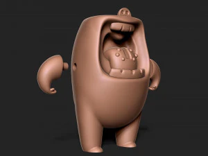 Mallow bear 3D Print Model