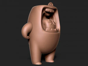 Mallow bear 3D Print Model