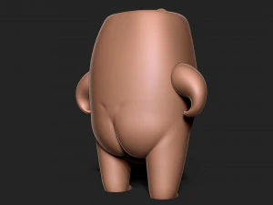 Mallow bear 3D Print Model