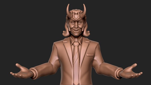 LOKI AVENGERS Model Cetak 3D .c4d .max .obj .3ds .fbx .stl .blend