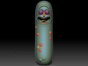 Pickle Rick keychain 3D Print Model