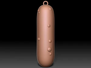 Pickle Rick keychain 3D Print Model