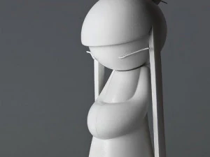 Sad Geisha 3D Sculpture 3D Print Model