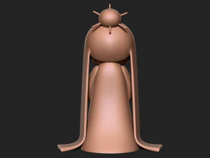 Sad Geisha 3D Sculpture 3D Print Model