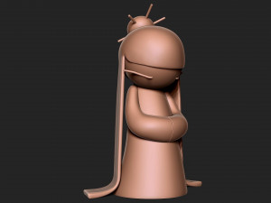 Sad Geisha 3D Sculpture 3D 프린트 모델