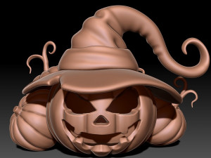 Halloween Pumpkin 3Dプリントモデル