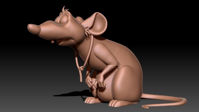 Rat 3D print model 3Dプリントモデル .c4d .max .obj .3ds .fbx .stl .blend 