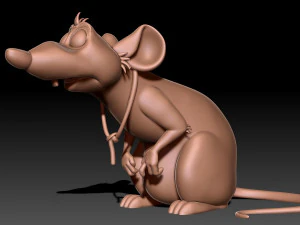 Modelo de impressão 3D de rato Modelo de Impressão 3D