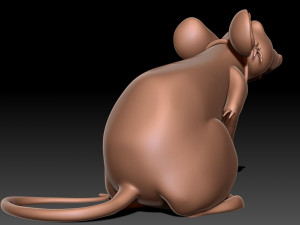 Rat 3D print model 3Dプリントモデル