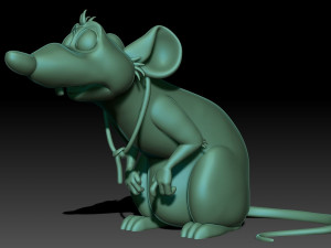 Rat 3D print model 3Dプリントモデル