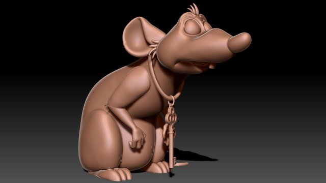 Rat 3D print model 3D Принт Модель .c4d .max .obj .3ds .fbx .stl .blend 