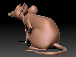Rat 3D print model 3D Принт Модель