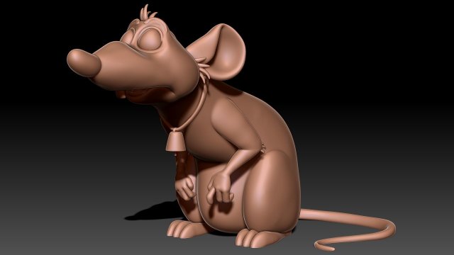 Rat 3D print model Model Cetak 3D .c4d .max .obj .3ds .fbx .stl .blend 