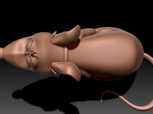 Rat 3D print model Model Cetak 3D