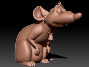 Rat 3D print model Model Cetak 3D