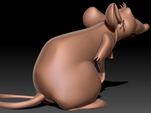 Rat 3D print model Model Cetak 3D