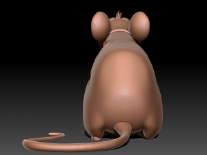 Rat 3D print model Model Cetak 3D