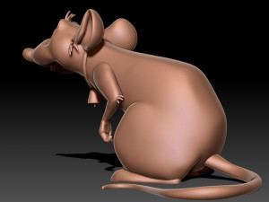 Rat 3D print model Model Cetak 3D