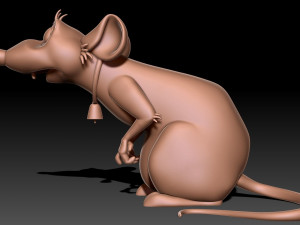 Rat 3D print model Model Cetak 3D
